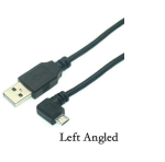 Кабель USB Type A на Micro USB угол влево 3 м