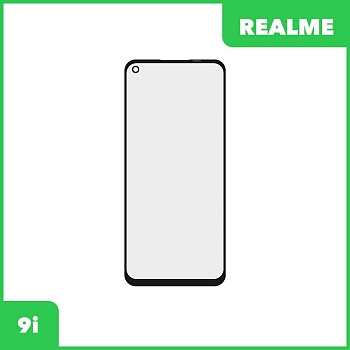 Стекло + OCA пленка для переклейки Realme 9i (черный)
