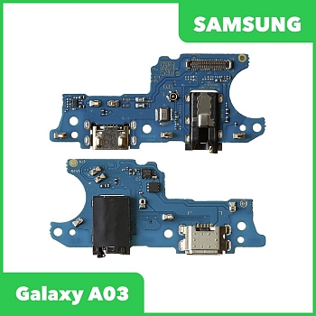 Разъем зарядки для телефона Samsung Galaxy A03 SM-A035, разъем SIM и микрофон